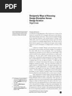 designerly ways of knowing cross